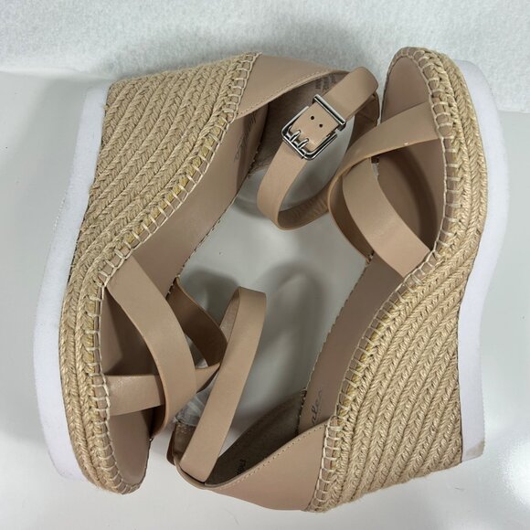 Charles By Charles David Engage Nude Strappy Espadrille Wedge Sandals Size 10M - Picture 7 of 12